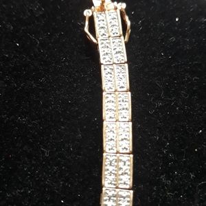 Ladies sterling silver with gold overlay